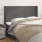 Testiera ad Orecchio Grigio 203x16x118/128 cm in Similpelle Testiera ad Orecchio Grigio 203x16x118/128 cm in Similpelle