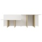 Tavolini 2 pz Sonoma e Bianco 111,5x50x33 cm in Multistrato Tavolini 2 pz Sonoma e Bianco 111,5x50x33 cm in Multistrato