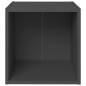 Mobile Porta TV 2 pz Grigio 37x35x37 cm in Truciolato Mobile Porta TV 2 pz Grigio 37x35x37 cm in Truciolato