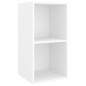 Armadietto TV da Parete Bianco 37x37x72 cm in Legno Multistrato Armadietto TV da Parete Bianco 37x37x72 cm in Legno Multistrato