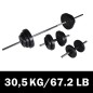 vidaXL Set Bilanciere con 2 Manubri 30,5 kg vidaXL Set Bilanciere con 2 Manubri 30,5 kg