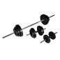 vidaXL Set Bilanciere con 2 Manubri 30,5 kg vidaXL Set Bilanciere con 2 Manubri 30,5 kg