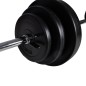 vidaXL Set Bilanciere con 2 Manubri 30,5 kg vidaXL Set Bilanciere con 2 Manubri 30,5 kg
