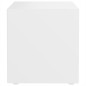 Mobili Porta TV 2 pz Bianco 37x35x37 cm in Legno Multistrato Mobili Porta TV 2 pz Bianco 37x35x37 cm in Legno Multistrato