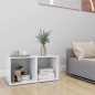 Mobili Porta TV 2 pz Bianco 37x35x37 cm in Legno Multistrato Mobili Porta TV 2 pz Bianco 37x35x37 cm in Legno Multistrato
