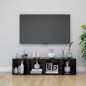 Mobile Porta TV 2 pz Nero Lucido 37x35x37 cm in Truciolato Mobile Porta TV 2 pz Nero Lucido 37x35x37 cm in Truciolato