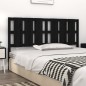 Testiera Letto Nera 165,5x4x100 cm in Legno Massello di Pino Testiera Letto Nera 165,5x4x100 cm in Legno Massello di Pino