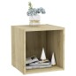 Mobile Porta TV 2 pz Rovere Sonoma 37x35x37 cm in Truciolato Mobile Porta TV 2 pz Rovere Sonoma 37x35x37 cm in Truciolato