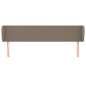 Testiera ad Orecchio Tortora 183x23x78/88 cm in Tessuto Testiera ad Orecchio Tortora 183x23x78/88 cm in Tessuto