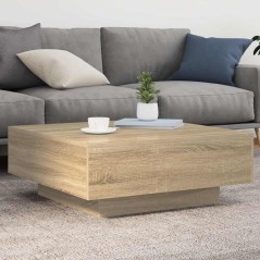 vidaXL Tavolino da Salotto Rovere Sonoma 80x80x31 cm Legno Multistrato
