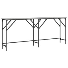 vidaXL Tavolo Consolle Grigio Sonoma 180x29x75 cm in Legno Multistrato