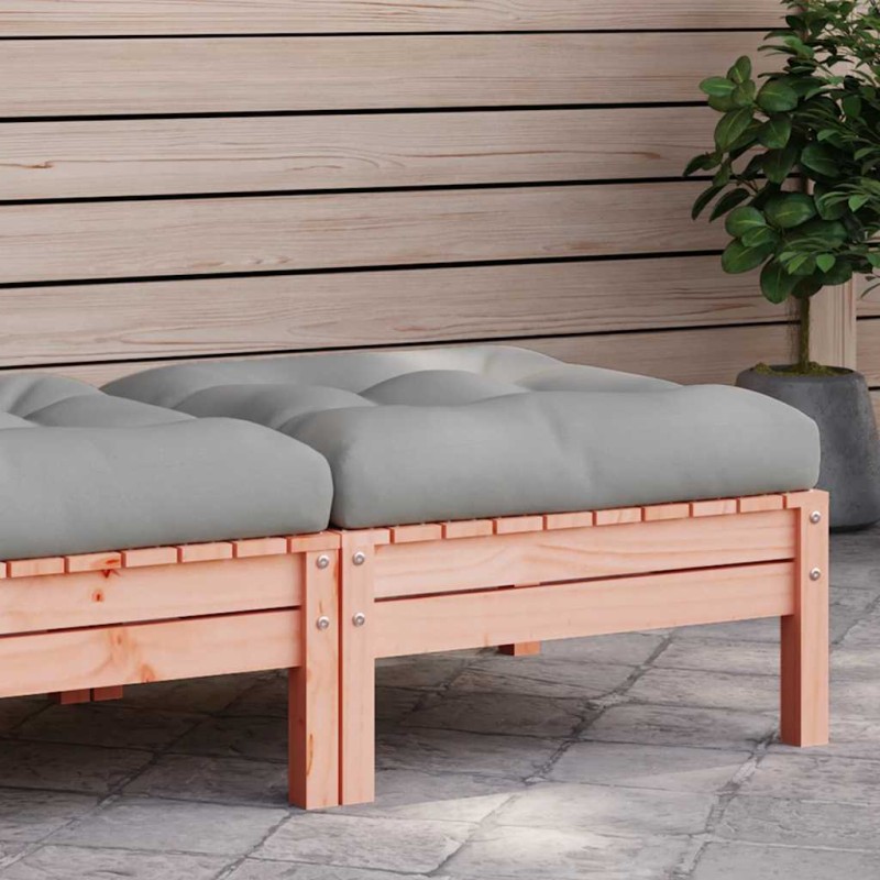 vidaXL Poggiapiedi da Giardino con Cuscino Legno Massello di Douglas vidaXL Poggiapiedi da Giardino con Cuscino Legno Massello di Douglas