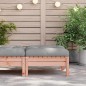 vidaXL Poggiapiedi da Giardino con Cuscino Legno Massello di Douglas vidaXL Poggiapiedi da Giardino con Cuscino Legno Massello di Douglas