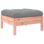 vidaXL Poggiapiedi da Giardino con Cuscino Legno Massello di Douglas vidaXL Poggiapiedi da Giardino con Cuscino Legno Massello di Douglas