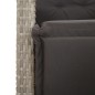 vidaXL Sedie da Giardino Reclinabili 2 pz con Poggiapiedi Polyrattan