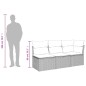 vidaXL Divano da Giardino con Cuscini a 3 Posti Beige in Polyrattan
