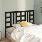 Testiera per Letto Nera 166x4x100 cm in Legno Massello di Pino Testiera per Letto Nera 166x4x100 cm in Legno Massello di Pino