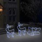 vidaXL Renne e Slitta Decorazione Natalizia per Esterni 576 LED
