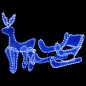 Decorazione Luminosa Natalizia Slitta e Renna con Rete 432 LED Decorazione Luminosa Natalizia Slitta e Renna con Rete 432 LED