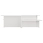 Tavolini 2 pz Bianco Lucido 111,5x50x33 cm in Legno Multistrato Tavolini 2 pz Bianco Lucido 111,5x50x33 cm in Legno Multistrato