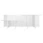 Tavolini 2 pz Bianco Lucido 111,5x50x33 cm in Legno Multistrato Tavolini 2 pz Bianco Lucido 111,5x50x33 cm in Legno Multistrato
