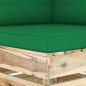 Divano da Giardino 2 Posti con Cuscini Legno Impregnato Verde Divano da Giardino 2 Posti con Cuscini Legno Impregnato Verde