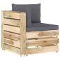 Divano da Giardino 2 Posti con Cuscini Legno Impregnato Verde Divano da Giardino 2 Posti con Cuscini Legno Impregnato Verde