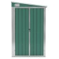 Capanno Giardino a Parete Verde 118x382x178 cm Acciaio Zincato Capanno Giardino a Parete Verde 118x382x178 cm Acciaio Zincato