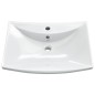 Lavabo Ceramica Lusso Rettangolare Foro di Trabocco e Foro Rubinetto Lavabo Ceramica Lusso Rettangolare Foro di Trabocco e Foro Rubinetto