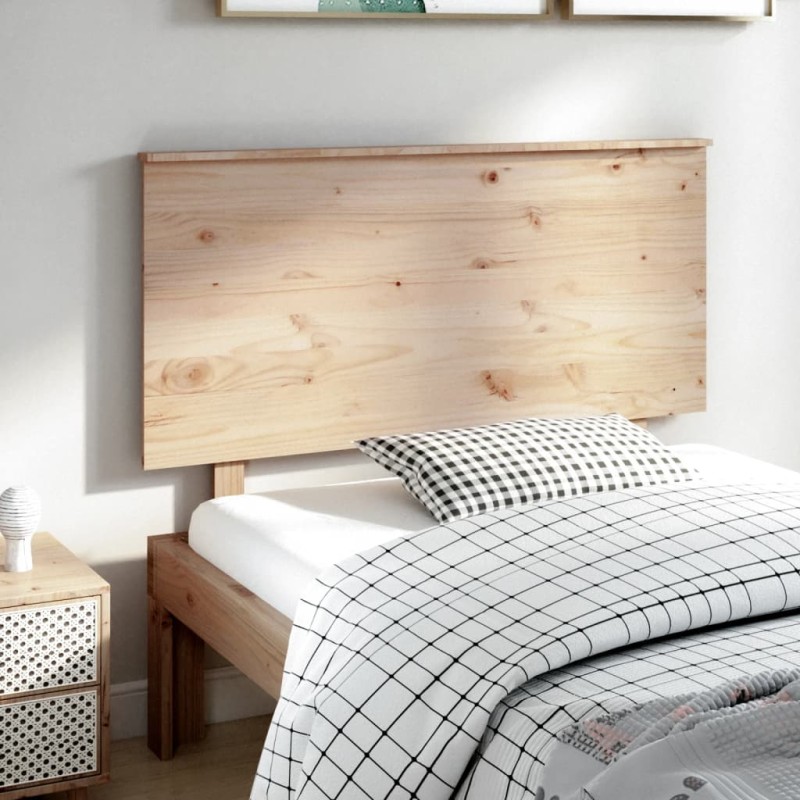 Testiera per Letto 124x6x82,5 cm in Legno Massello di Pino Testiera per Letto 124x6x82,5 cm in Legno Massello di Pino