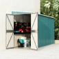 Capanno Giardino a Parete Verde 118x288x178 cm Acciaio Zincato Capanno Giardino a Parete Verde 118x288x178 cm Acciaio Zincato