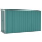 Capanno Giardino a Parete Verde 118x288x178 cm Acciaio Zincato Capanno Giardino a Parete Verde 118x288x178 cm Acciaio Zincato
