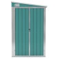 Capanno Giardino a Parete Verde 118x288x178 cm Acciaio Zincato Capanno Giardino a Parete Verde 118x288x178 cm Acciaio Zincato