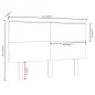 Testiera per Letto 124x6x82,5 cm in Legno Massello di Pino Testiera per Letto 124x6x82,5 cm in Legno Massello di Pino