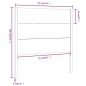 Testiera per Letto Bianca 81x4x100 cm in Legno Massello di Pino Testiera per Letto Bianca 81x4x100 cm in Legno Massello di Pino