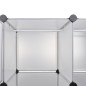 Armadietto Modulare con 18 Scomparti Bianco 37x146x180,5 cm Armadietto Modulare con 18 Scomparti Bianco 37x146x180,5 cm