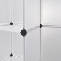 Armadietto Modulare con 18 Scomparti Bianco 37x146x180,5 cm Armadietto Modulare con 18 Scomparti Bianco 37x146x180,5 cm