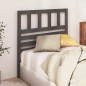 Testiera per Letto Grigia 81x4x100 cm in Legno Massello di Pino Testiera per Letto Grigia 81x4x100 cm in Legno Massello di Pino