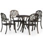 Set da Bistrot 5 pz in Alluminio Pressofuso Bronzo