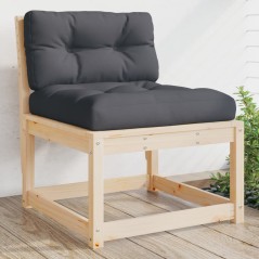 vidaXL Divano da Giardino con Cuscini Legno Massello di Pino