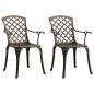 Set da Bistrot 3 pz in Alluminio Pressofuso Bronzo Set da Bistrot 3 pz in Alluminio Pressofuso Bronzo