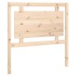 Testiera per Letto 95,5x4x100 cm in Legno Massello di Pino