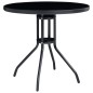 vidaXL Set da Bistrot 5 pz Nero e Antracite vidaXL Set da Bistrot 5 pz Nero e Antracite