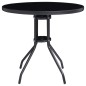 vidaXL Set da Bistrot 5 pz Nero e Antracite vidaXL Set da Bistrot 5 pz Nero e Antracite