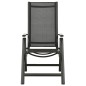 vidaXL Set da Bistrot 5 pz Nero e Antracite vidaXL Set da Bistrot 5 pz Nero e Antracite