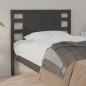 Testiera per Letto Grigia 106x4x100cm in Legno Massello di Pino Testiera per Letto Grigia 106x4x100cm in Legno Massello di Pino