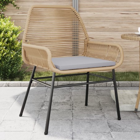 vidaXL Sedie da Giardino 2pz con Cuscini Marrone in Polyrattan