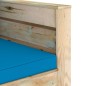 Set Salotto da Giardino 2 pz con Cuscini Legno Impregnato Verde Set Salotto da Giardino 2 pz con Cuscini Legno Impregnato Verde