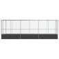 vidaXL Voliera con Estensione Argento 626,5x107x212 cm in Acciaio vidaXL Voliera con Estensione Argento 626,5x107x212 cm in Acciaio