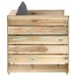 vidaXL Set Salotto da Giardino 2pz con Cuscini Legno Impregnato Verde